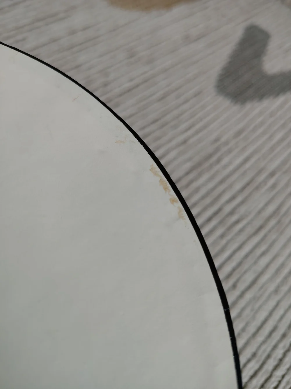 Chanel Round Hat Box in White with Black Trim